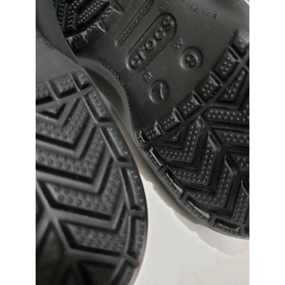 NWT MENS 7 / WOMENS 9 Crocs Crocband Flip Flop Athletic Thong Sandals 11033-001
